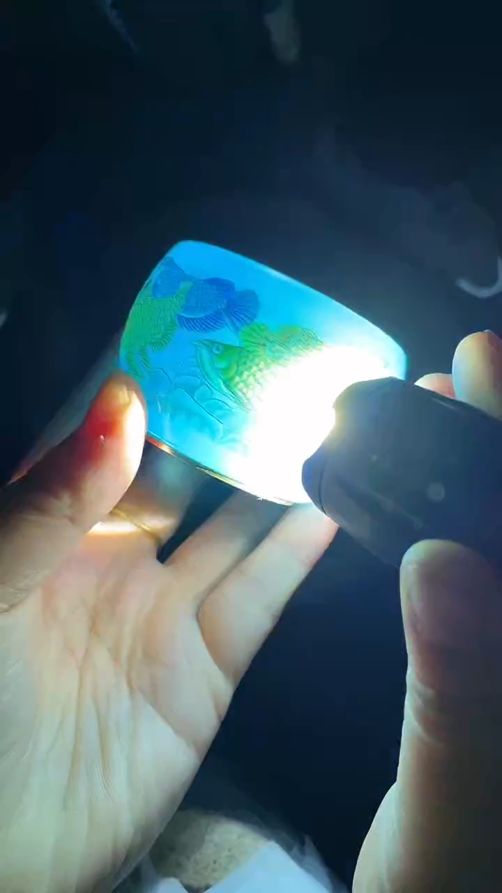 【闪购商品】杯蓝九龙献瑞琉璃杯