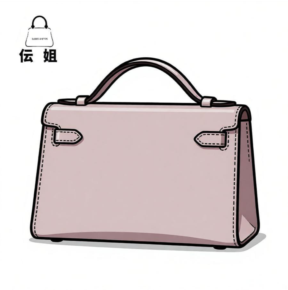 【凯莉一代】进口原厂皮全手工蜜蜡线时尚百搭休闲女士包