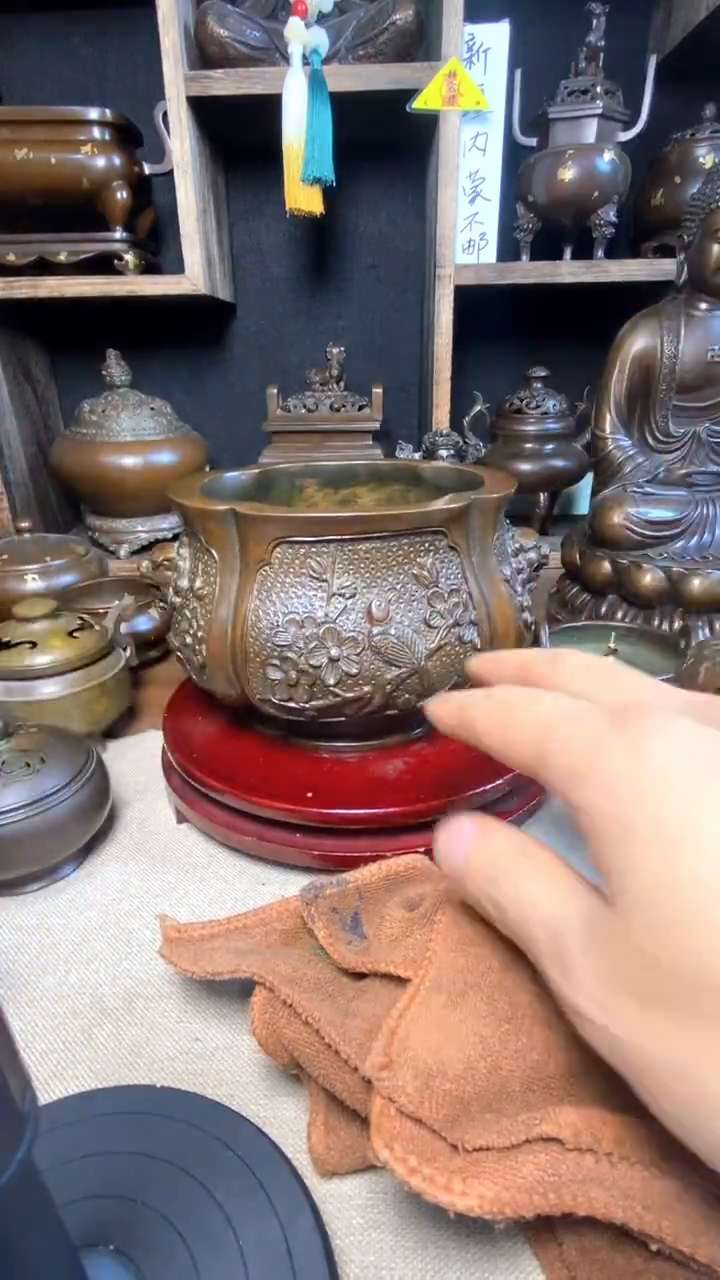 【闪购商品】苏工 普工精品铜 摆件熏香炉/摆件