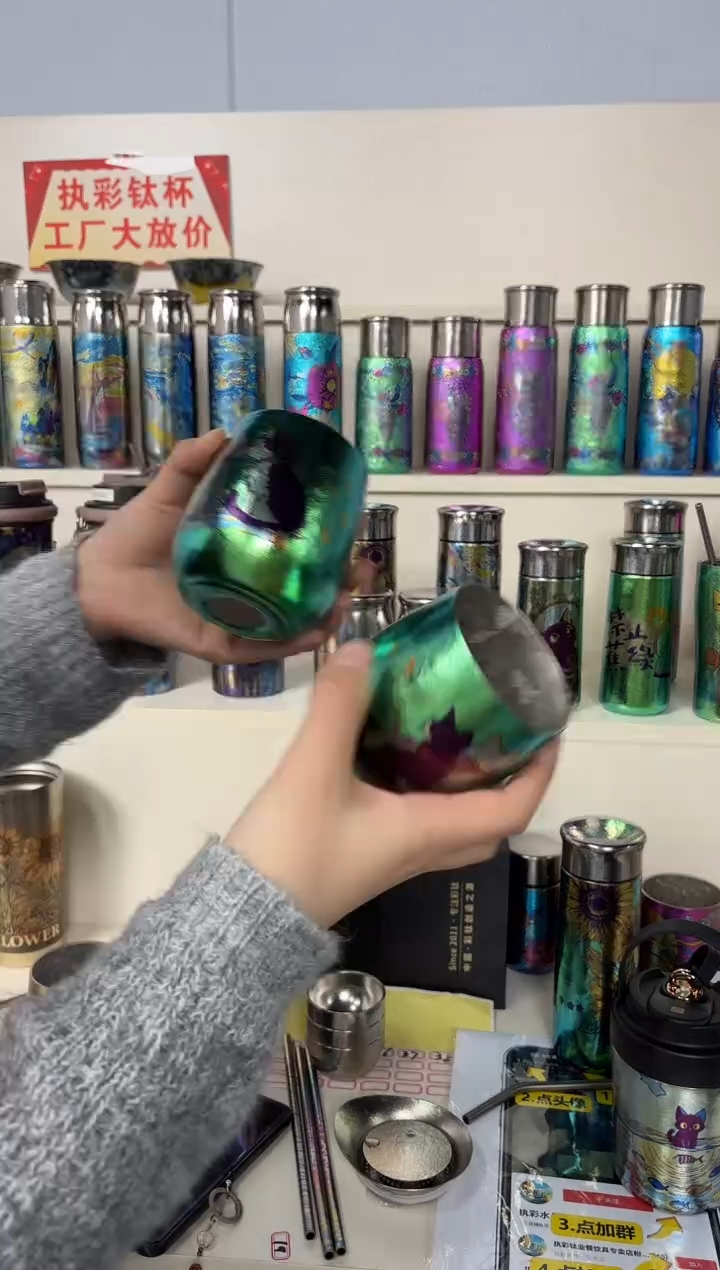 纯钛【微瑕】蛋杯 猫咪 一对 