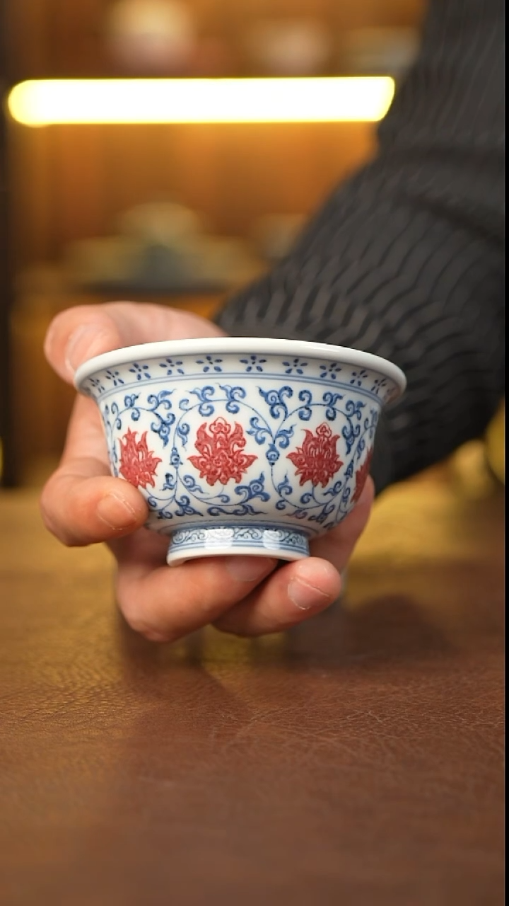 1*1景德镇手工手绘杯  