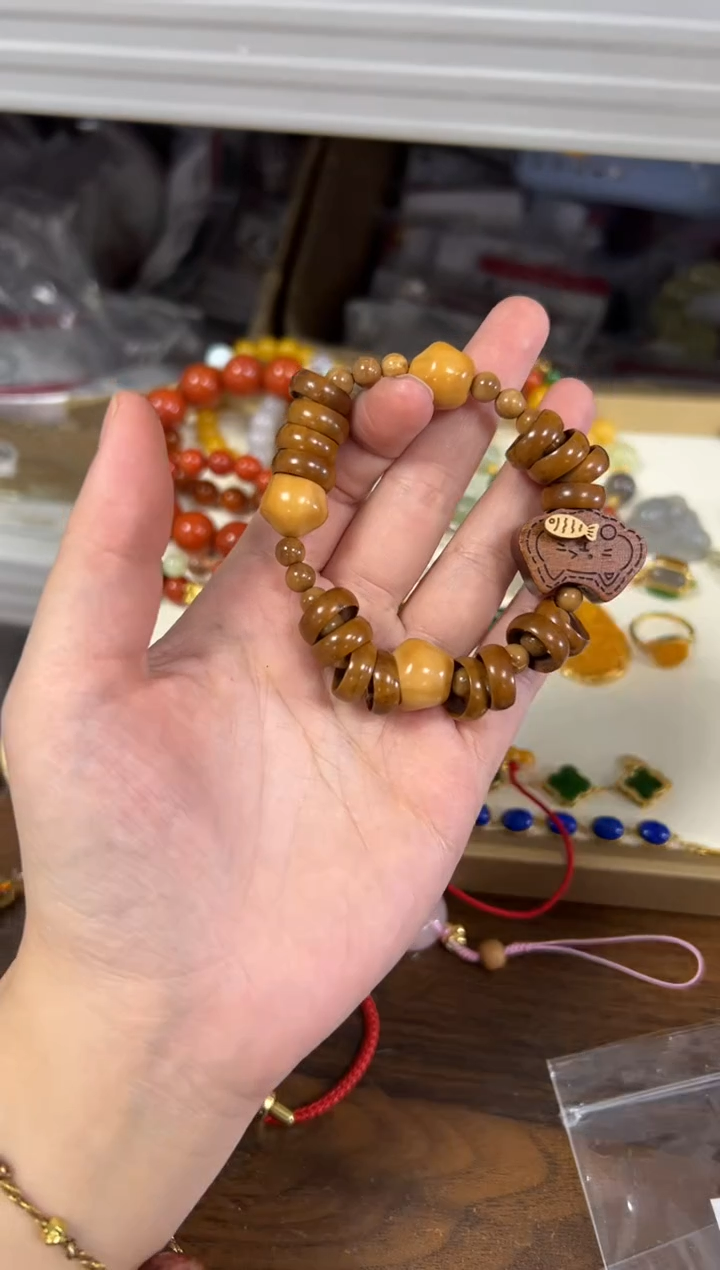 吊坠紫金鼠紫金鼠跑环猫吃鱼设计款手链[90]