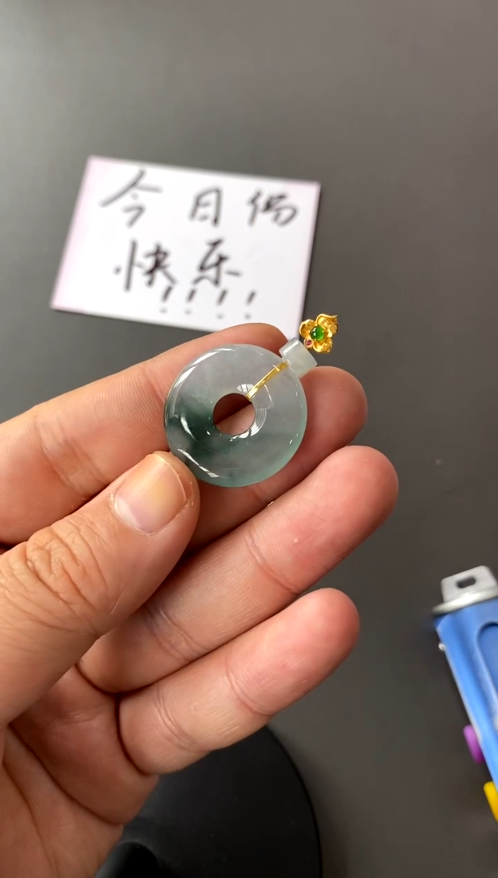 【闪购商品】翡翠颈饰18K金镶嵌买断价