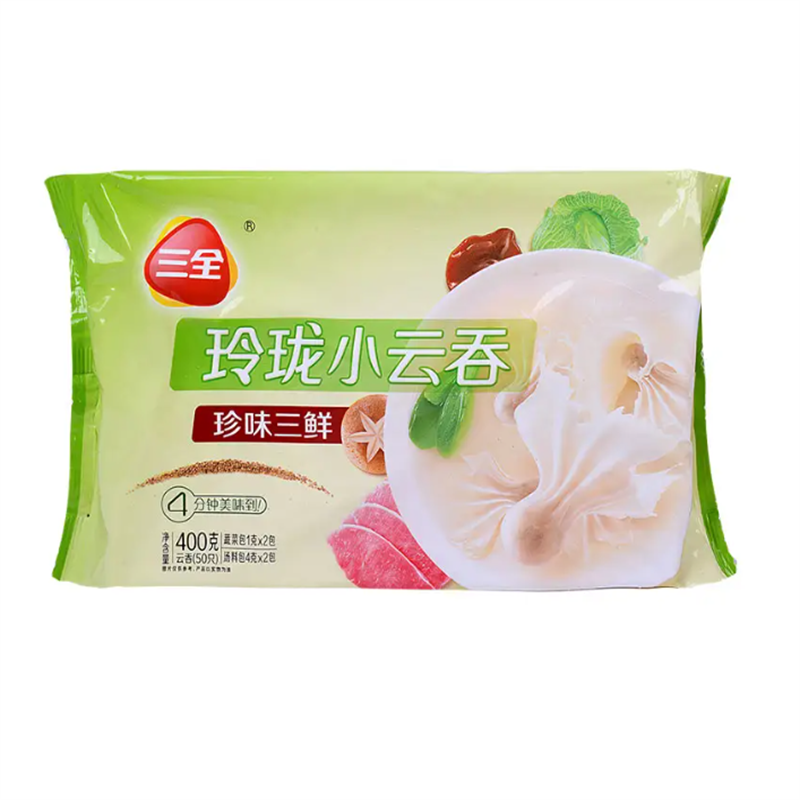 三全玲珑小云吞珍味三鲜 400g/袋