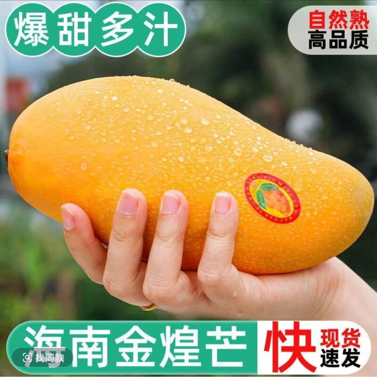 【海南直发】海南金煌芒3/5/9斤装新鲜应季香甜多汁核薄G