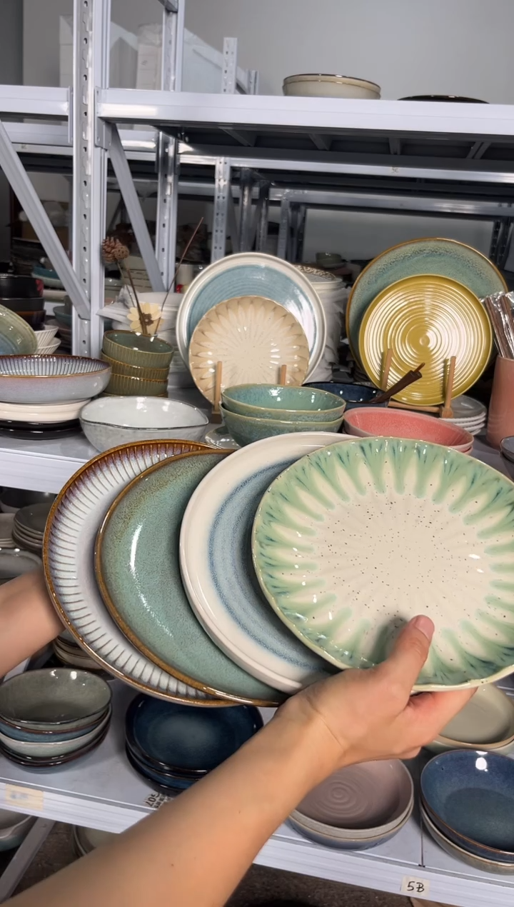 瓷片外贸尾货瑕疵满20包邮X4 小盘组合