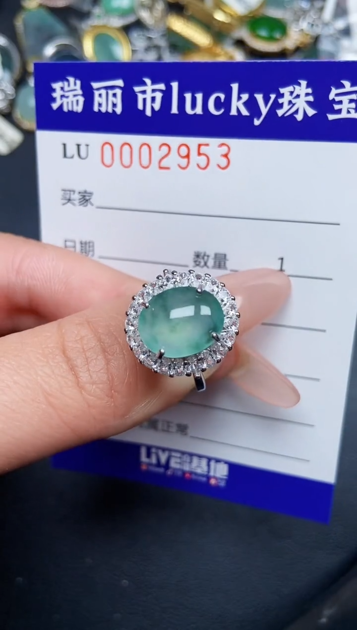 【闪购商品】翡翠颈饰银S925镶嵌2953