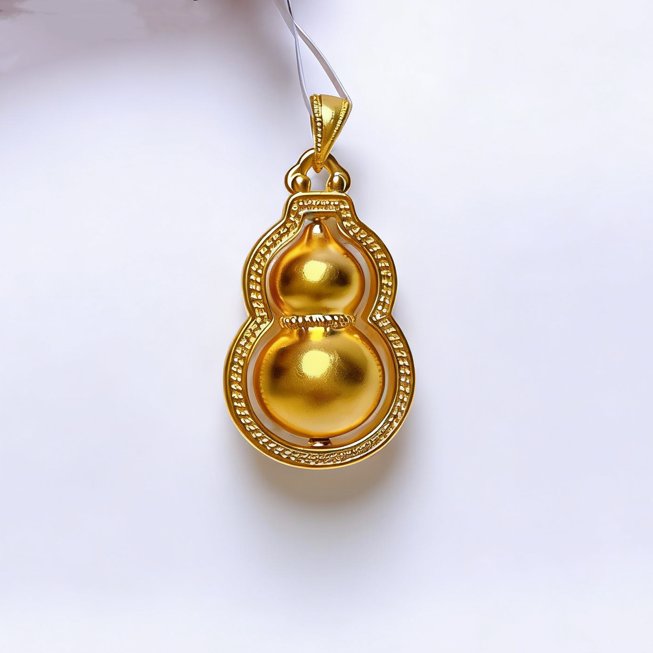 足金999葫芦吊坠气质轻奢时尚小众简约精致