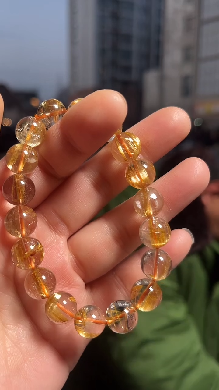 【闪购商品】发晶手链未镶嵌天然钛晶手串多样性发一10mm