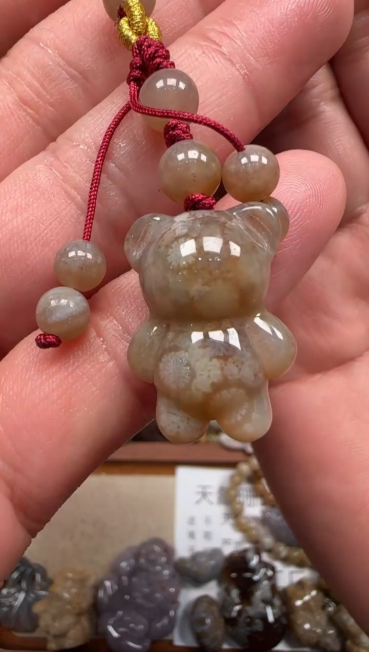 【闪购商品】硅化珊瑚（珊瑚玉）颈饰未镶嵌146