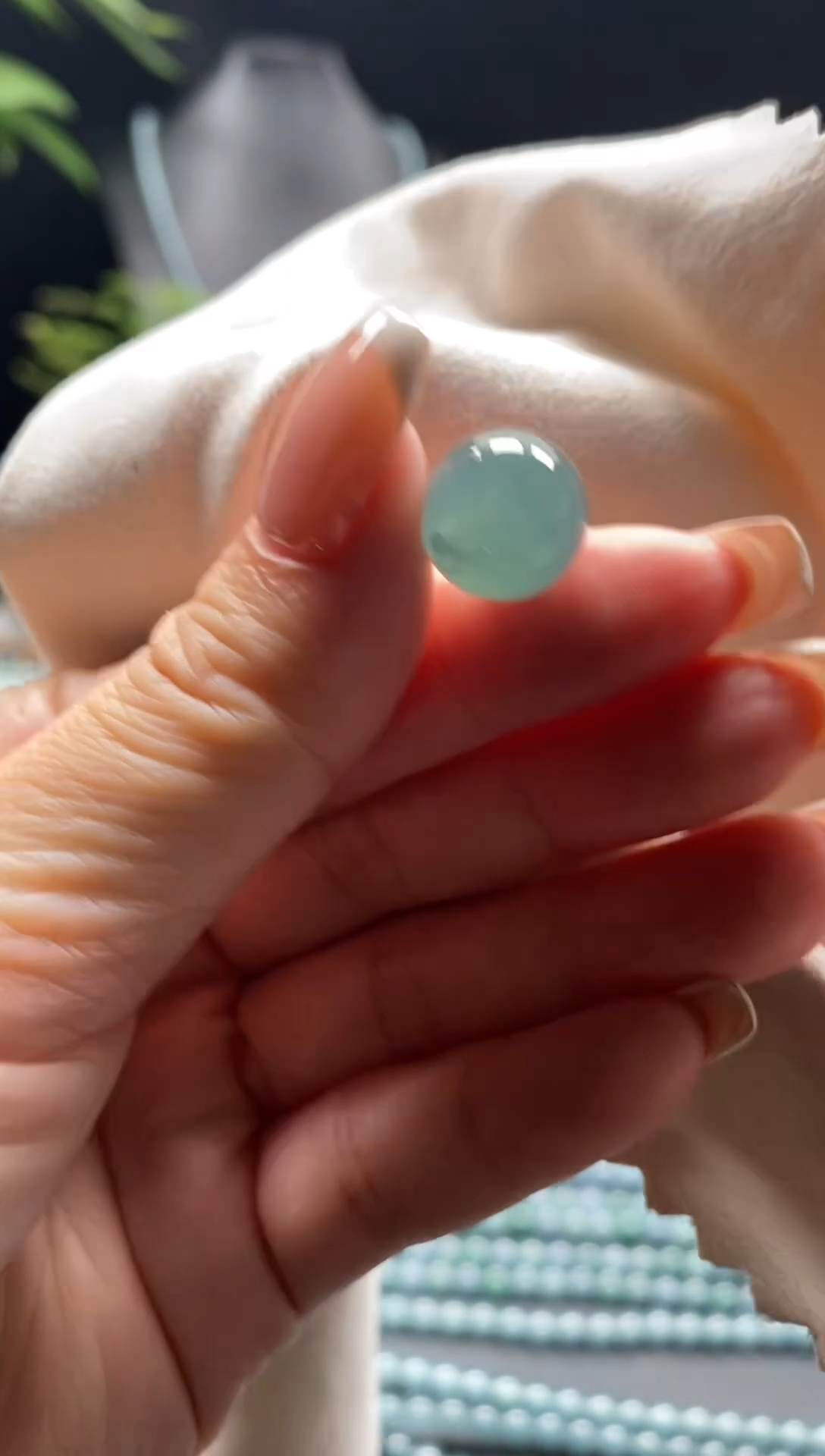 未镶嵌手链翡翠三珠卡12MM圆珠