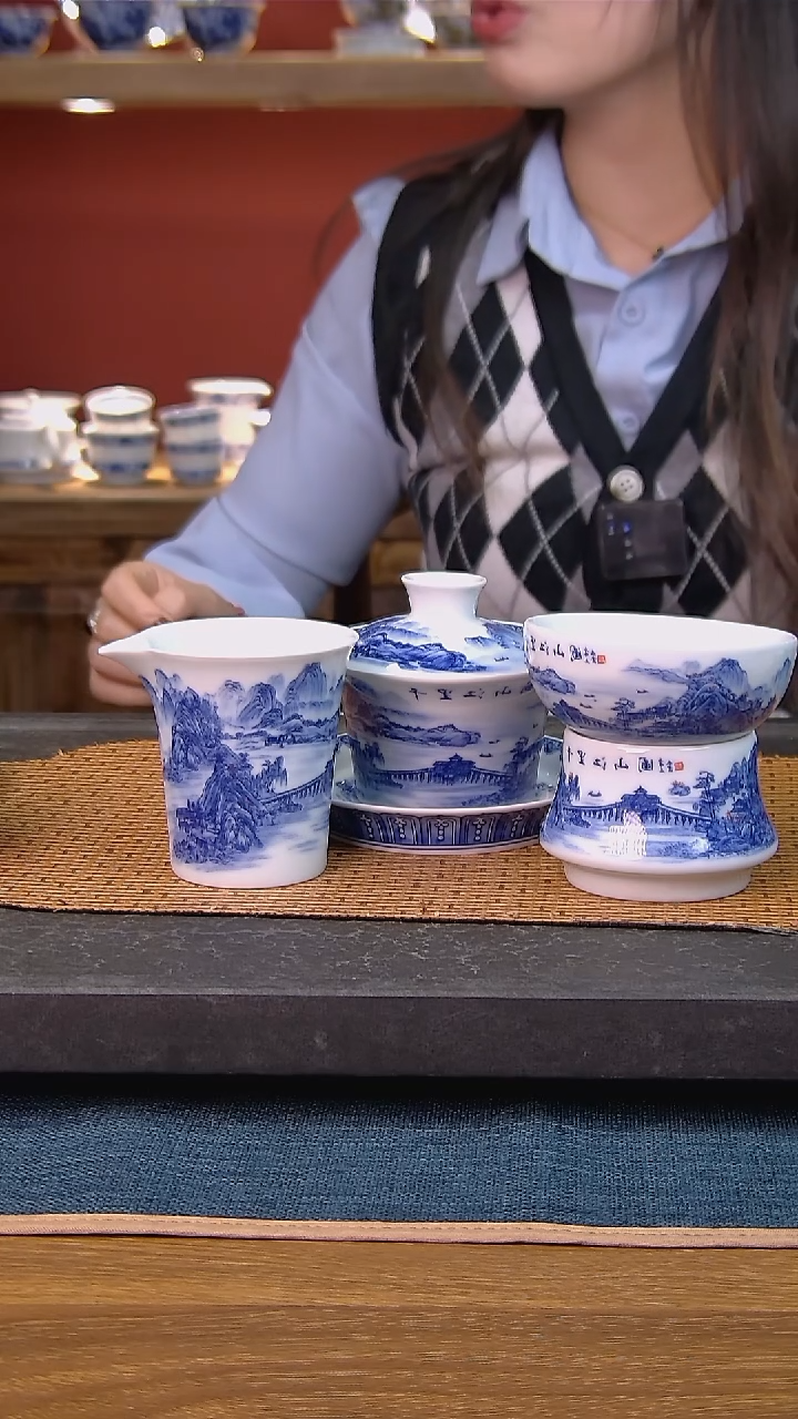 简装家用款3件套 白瓷陶瓷茶具