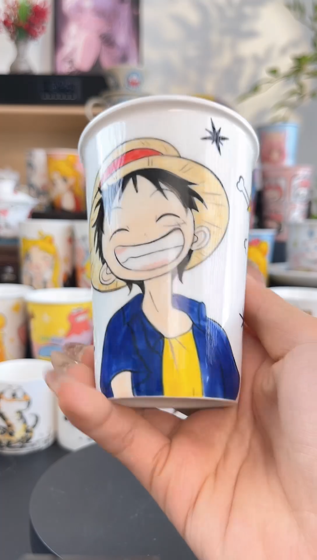 【闪购商品】摆件手工手绘陶瓷小杯杯