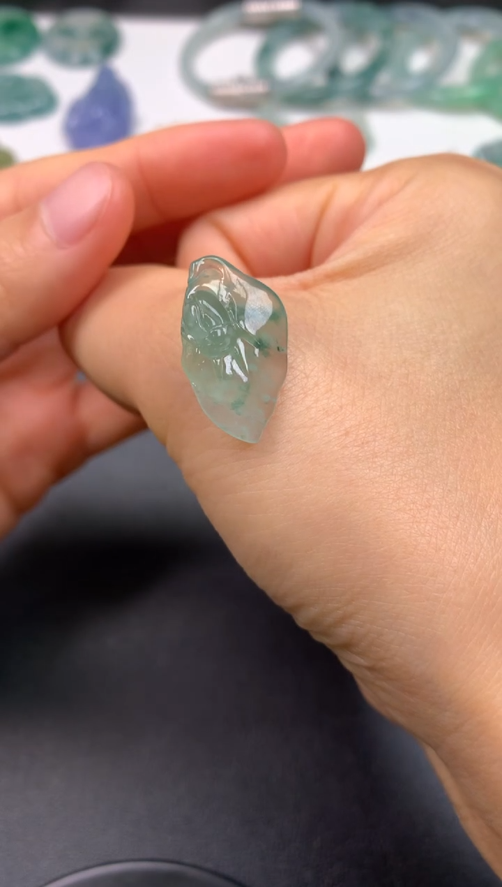 未镶嵌定制翡翠0987196715（22*12*5.4）