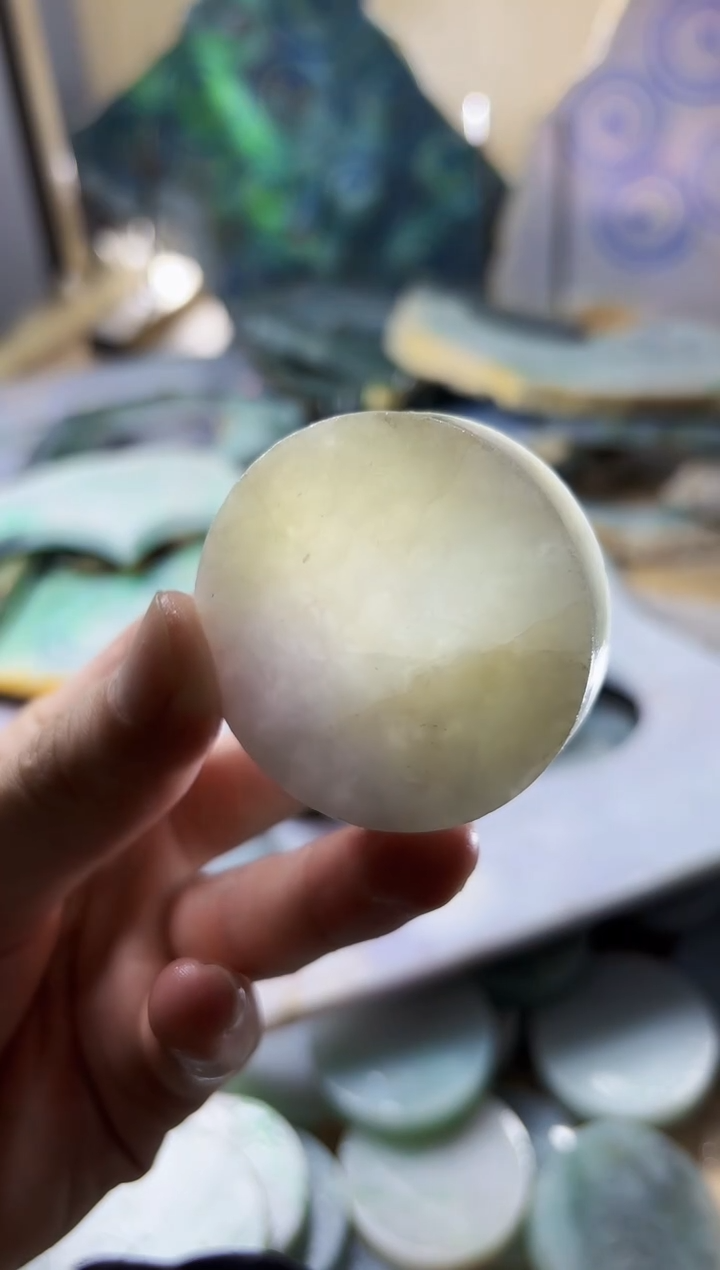 【闪购商品】翡翠颈饰未镶嵌A货白谭2461