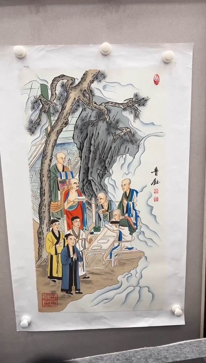 国画鲁钰展览精品