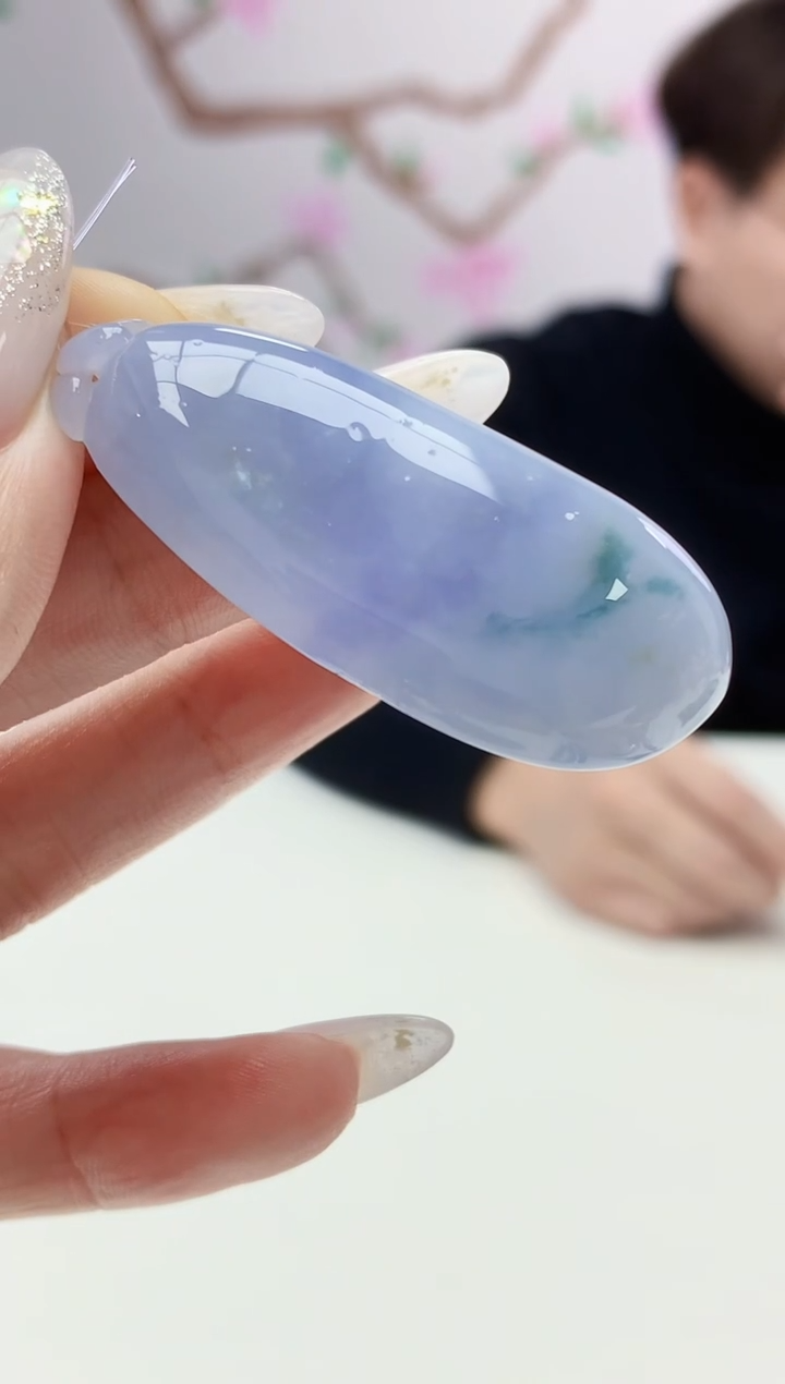 定制翡翠未镶嵌001ee-毛货福瓜81赠顶珠