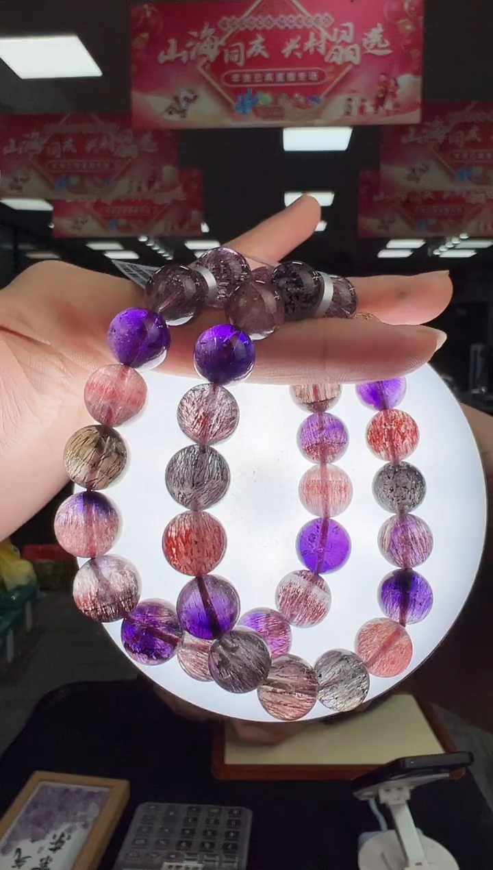 【闪购商品】水晶手链未镶嵌B83 GXL867约11mm多样性发件