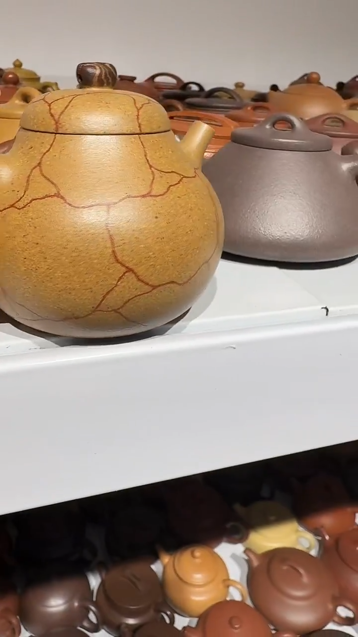 茶壶紫砂金降坡胶泥冰裂