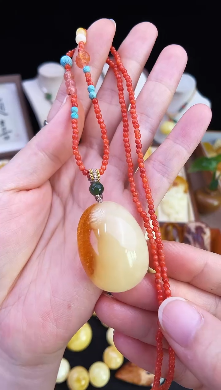 琥珀未镶嵌珠宝奇石柒月