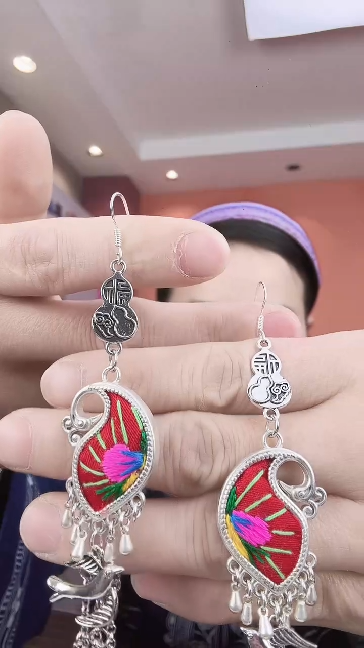 【闪购商品】织绣非遗手工耳环