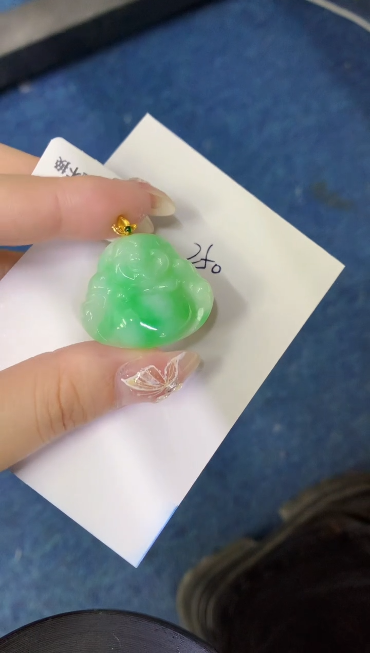 【闪购商品】翡翠颈饰18K金镶嵌00000000000