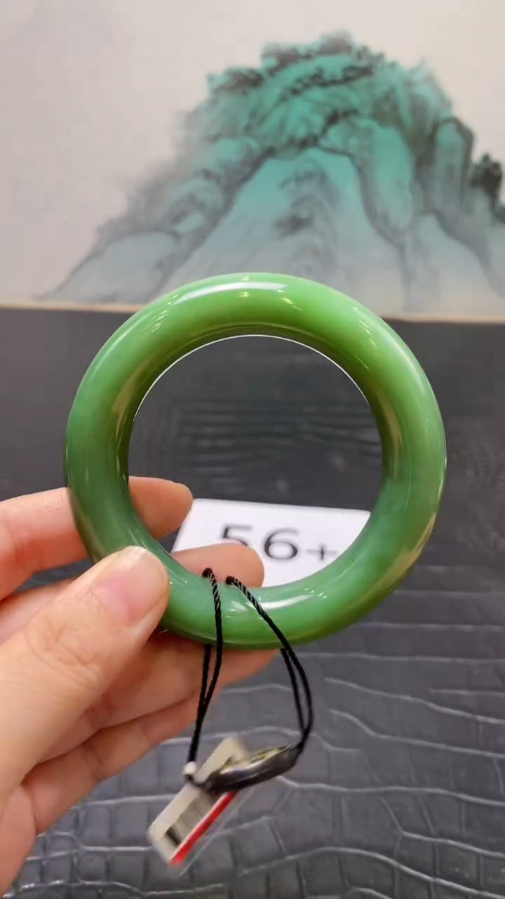 未镶嵌手镯和田玉（碧玉）生****风56+