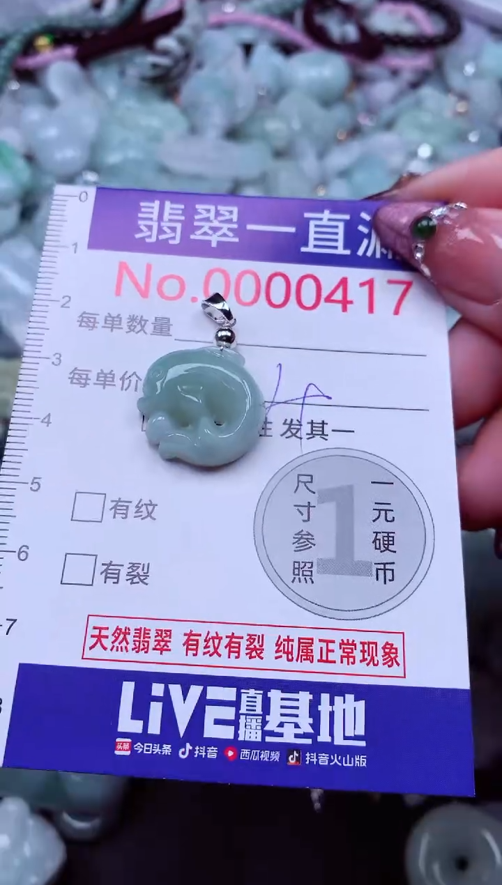 颈饰未镶嵌翡翠417