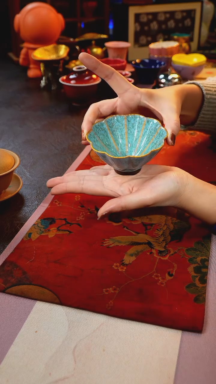 茶杯紫砂【宜景窑系列】杯子