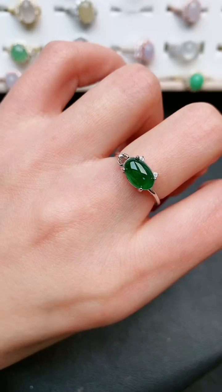 【闪购商品】翡翠戒指银S925镶嵌.....