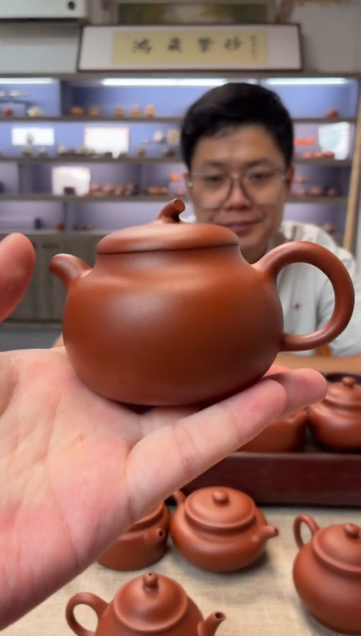 茶壶紫砂朱泥茄段