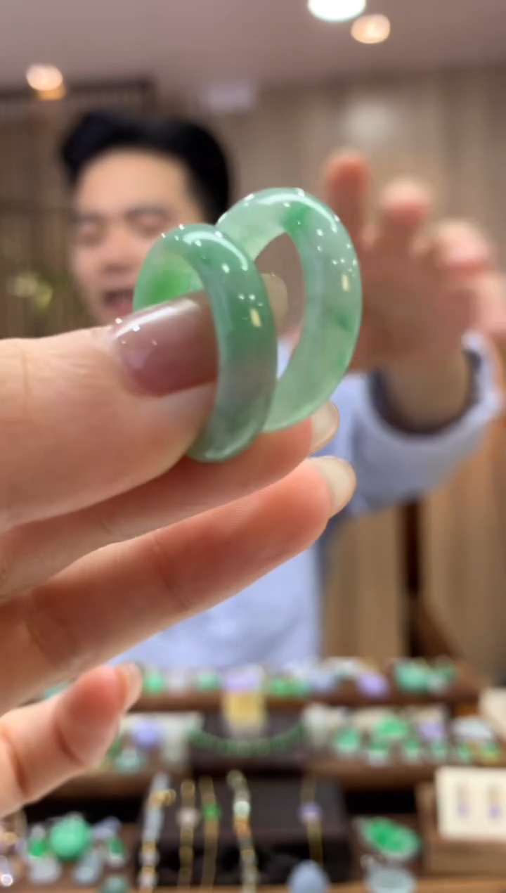 翡翠戒圈未镶嵌戒圈 14多样性发货1件