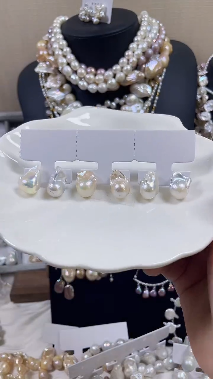 未镶嵌耳饰淡水珍珠【纯恬饰品】（多样性发货发一）