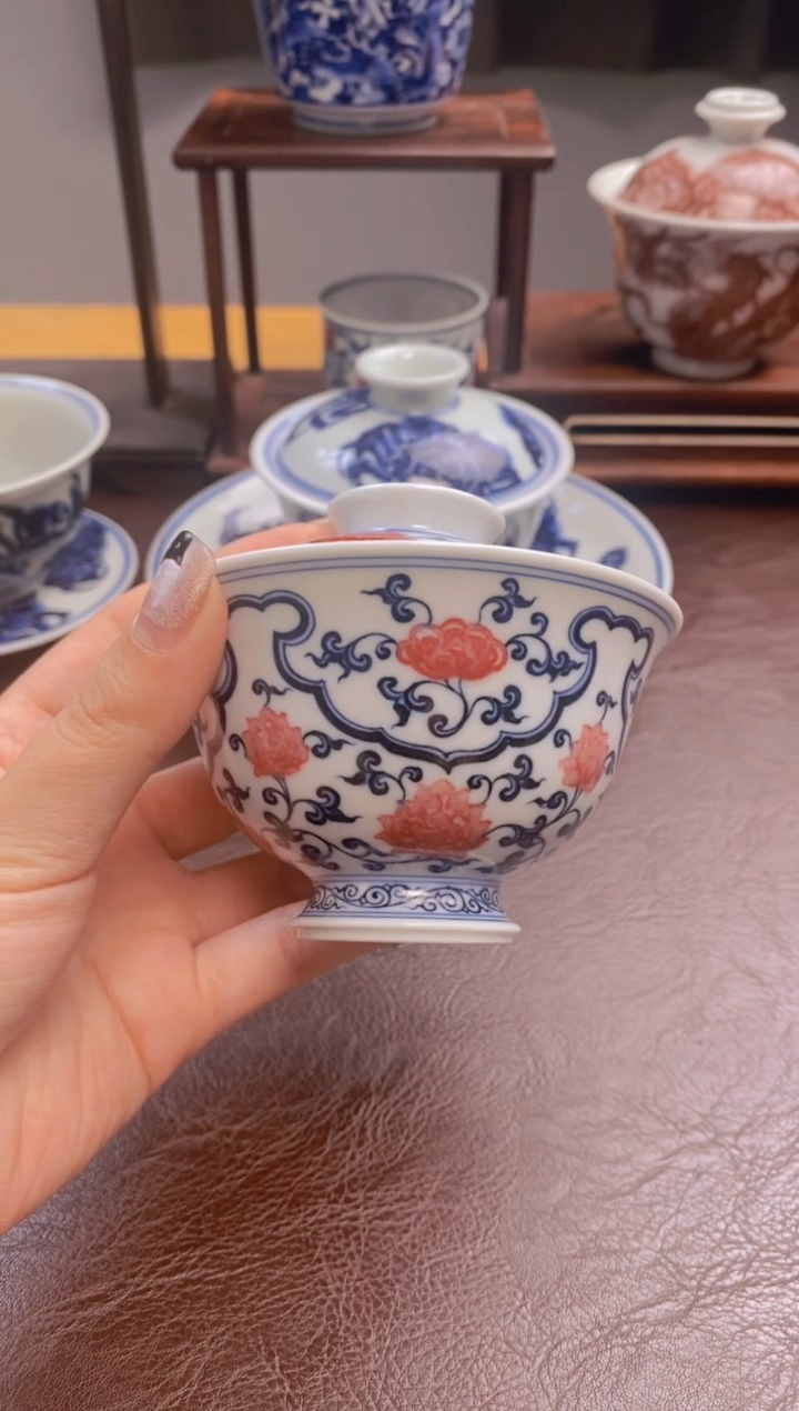 小美妙陶瓷浮力盖碗