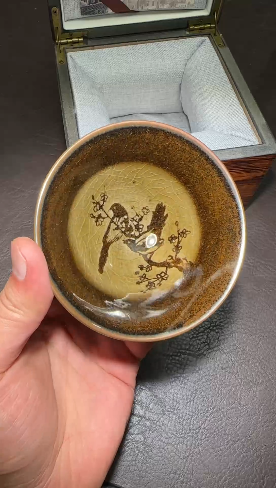 茶盏367号叶建英手绘