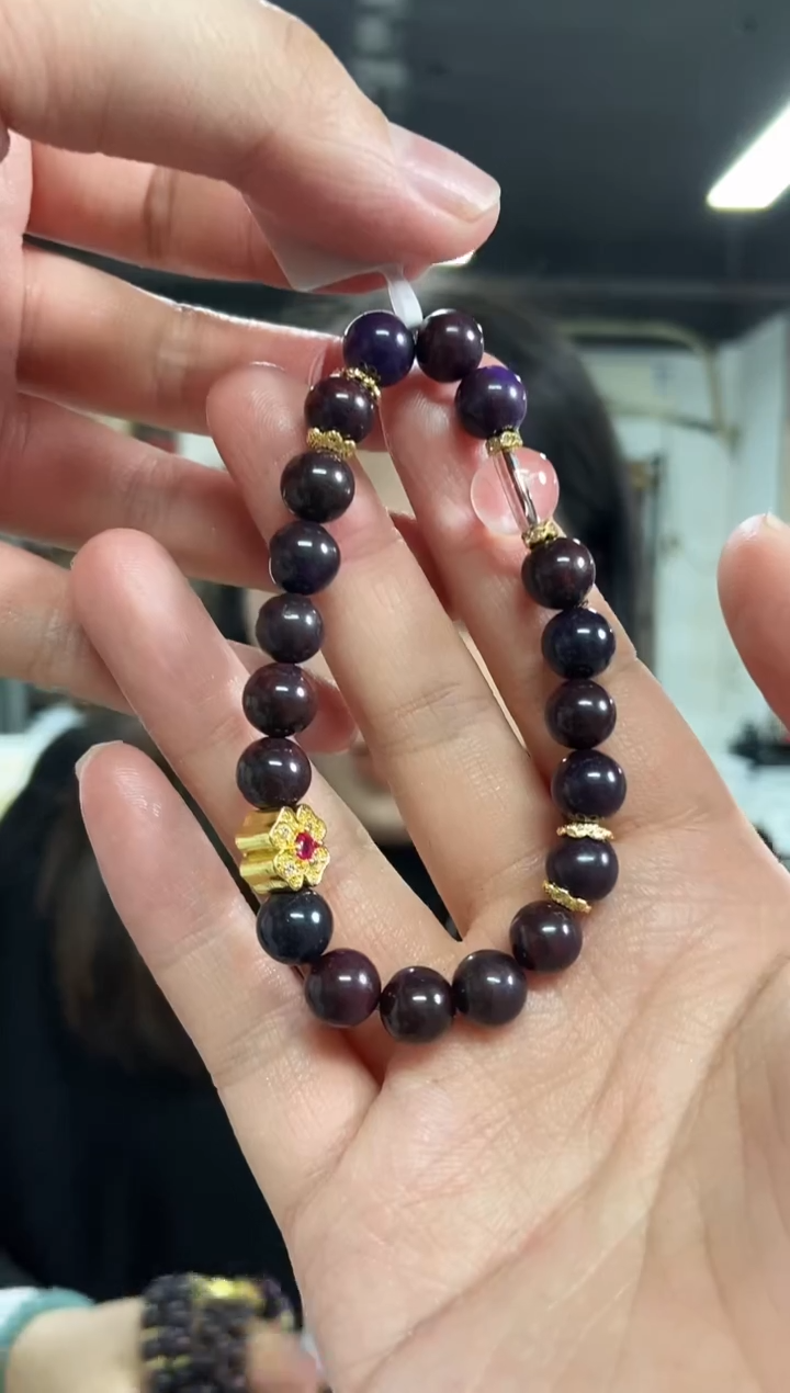 【闪购商品】苏纪石（舒俱来）手串未镶嵌多样性发其一颜色微差