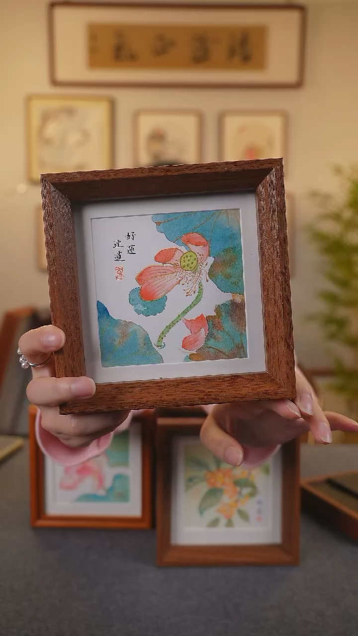横款鹿鸣现代美术馆-岳倚竹老师作品
