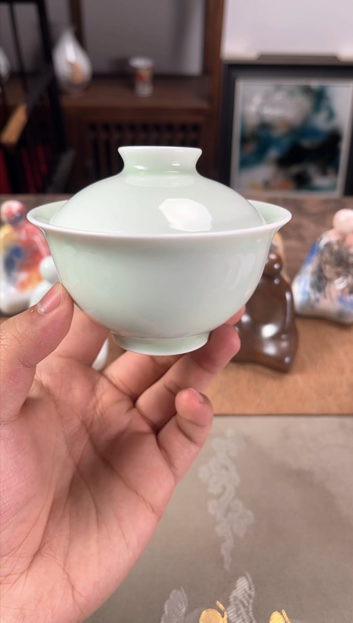 【闪购商品】景德镇文祥窑釉下彩手工陶瓷盖碗