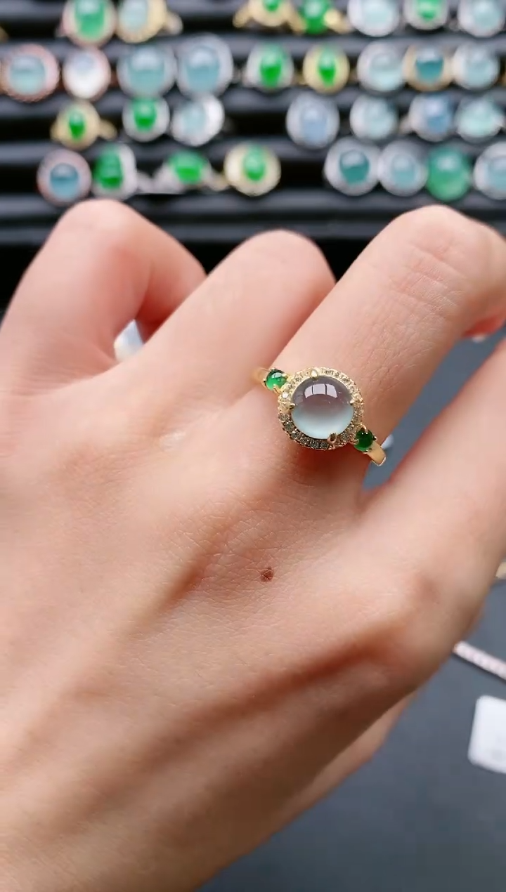 【闪购商品】翡翠戒指银S925镶嵌11111111