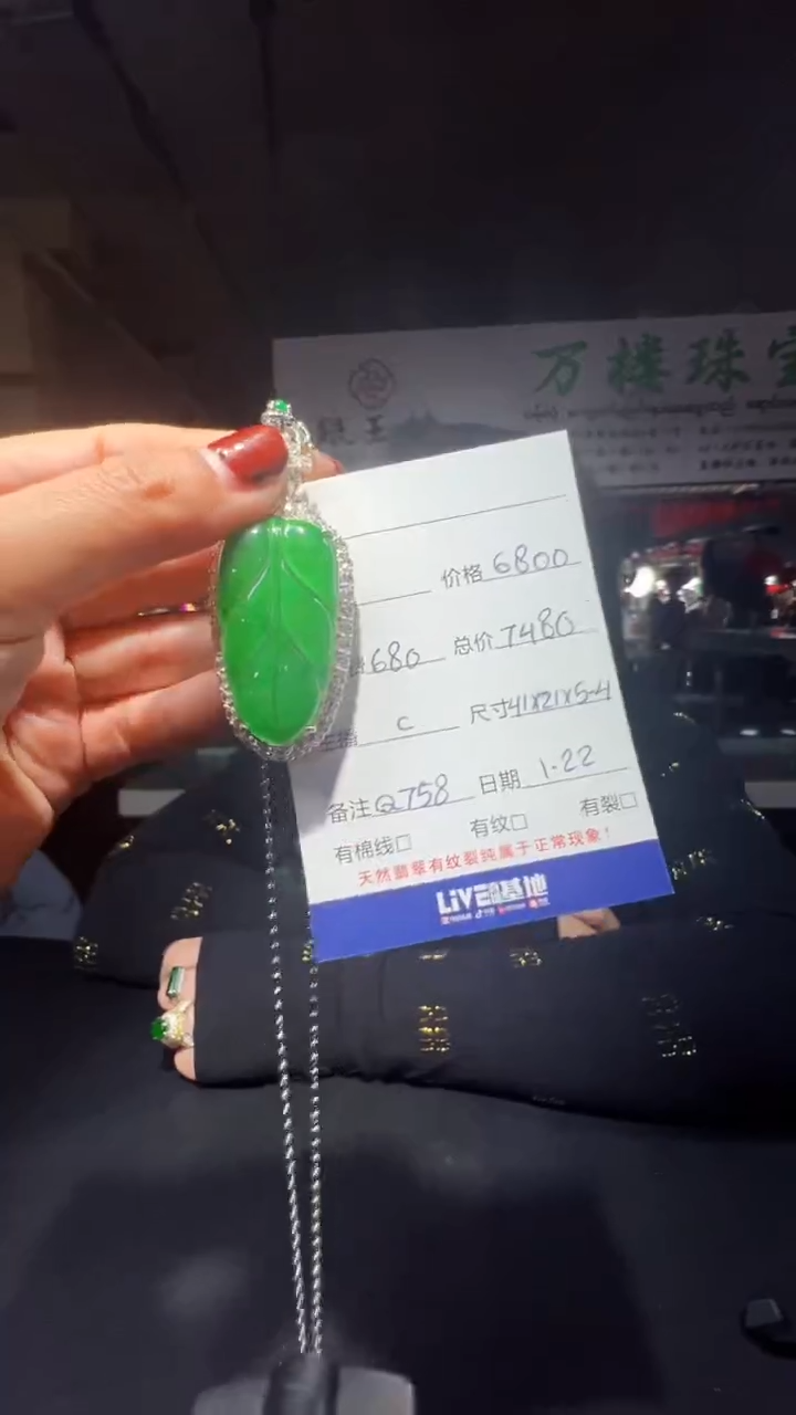 【闪购商品】翡翠吊坠(赠链)未镶嵌0733079148多样性发货