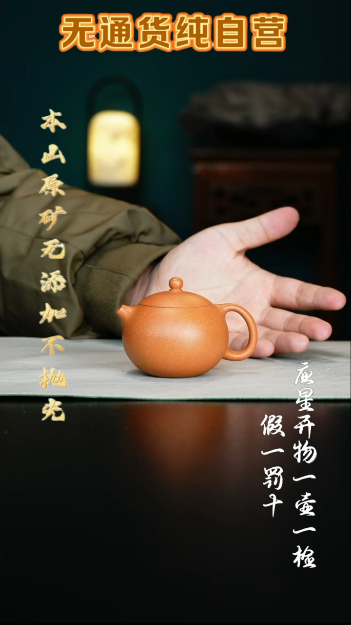 紫砂壶至纯宝山黄金段西施150cc