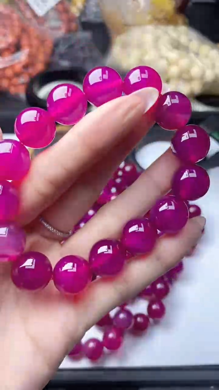 玛瑙/玉髓手链未镶嵌125手串