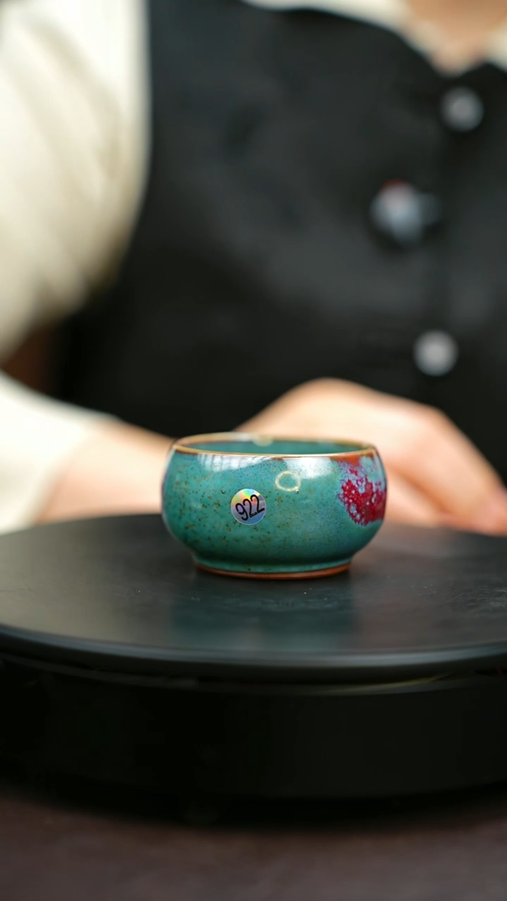 #原矿钧瓷炉钧釉禅定杯