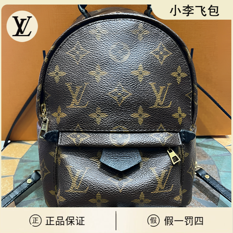 95新 LouisVuitton/路易威登 97新 mini老花小书包双肩包 17*22