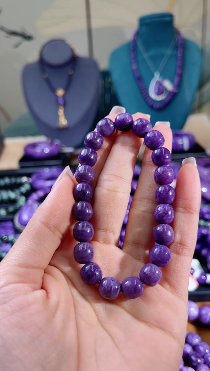 【闪购商品】查罗石（紫龙晶）手串未镶嵌.