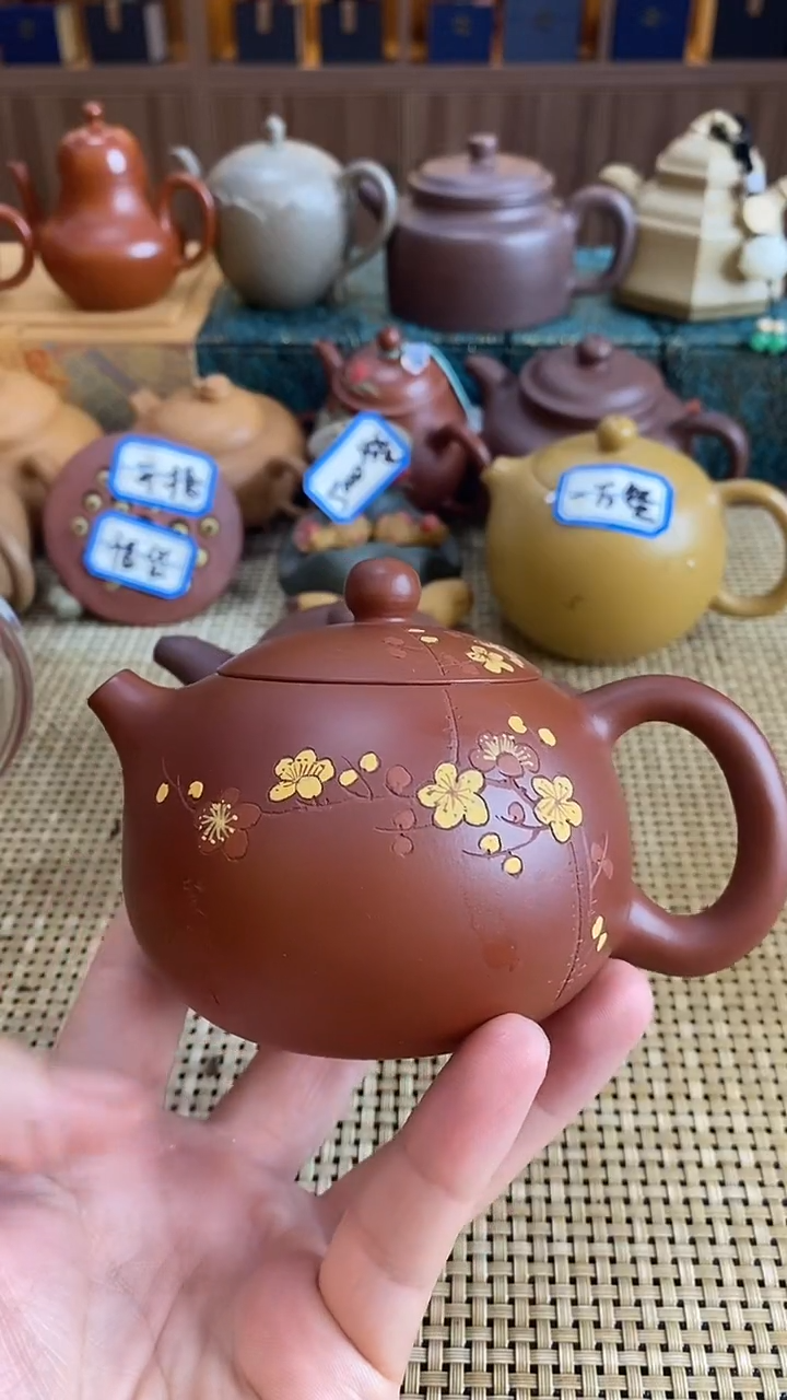 茶壶紫砂微瑕梅花西施