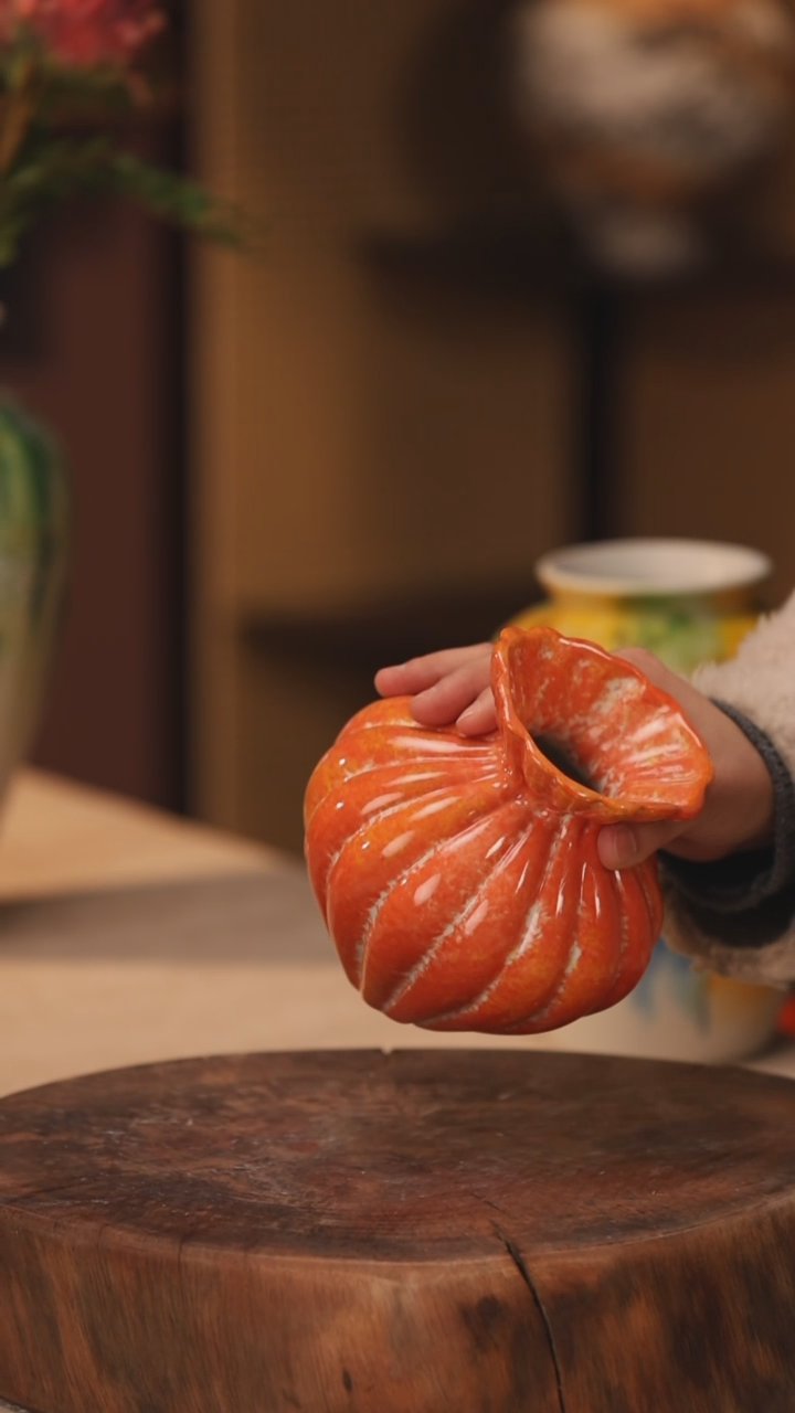 【闪购商品】陶瓷景德镇设计师手作花器摆件侘寂风