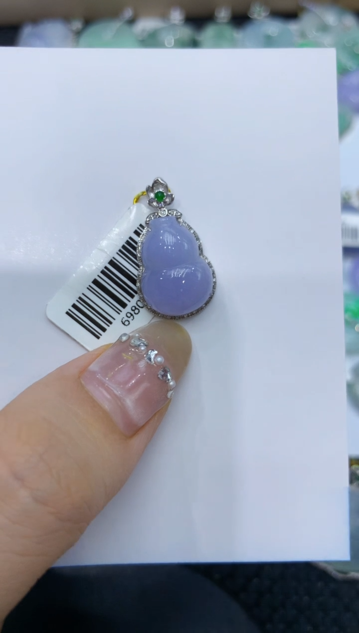 【闪购商品】翡翠颈饰18K金镶嵌222222222