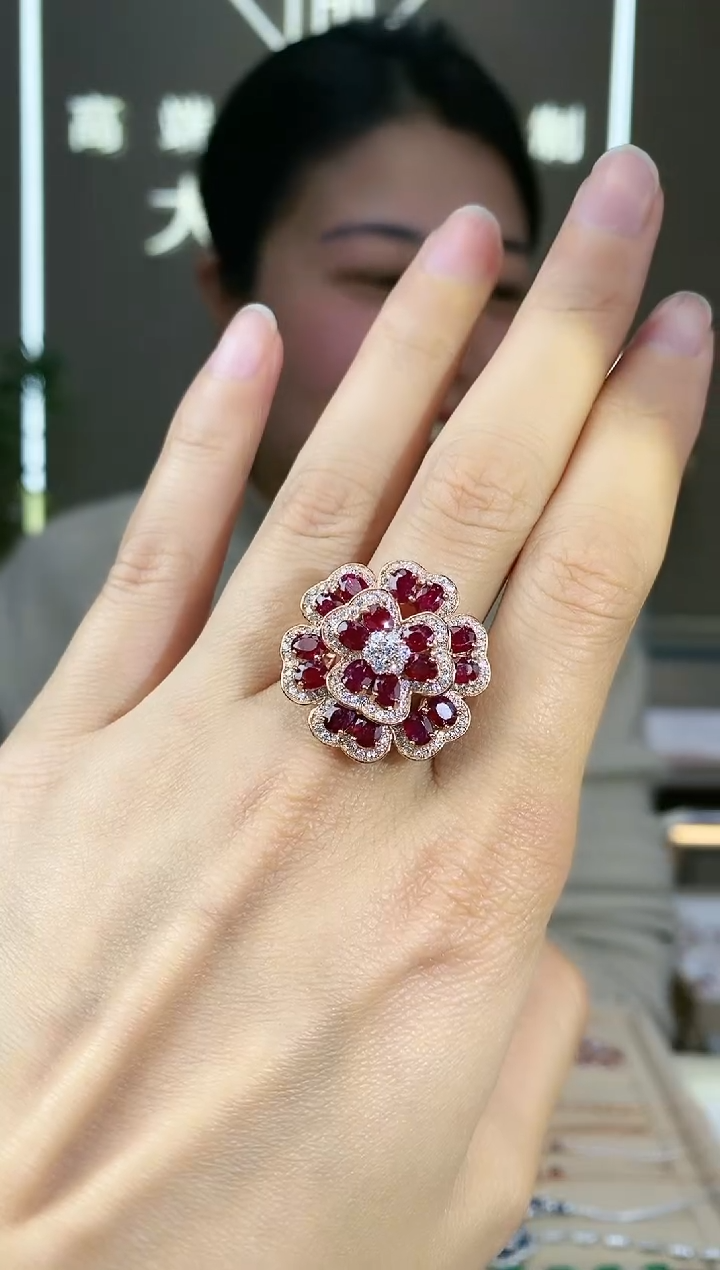 【闪购商品】红宝石手饰银S925镶嵌手饰