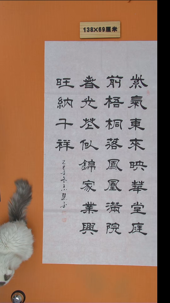 书法王老师纯手写精美作品138*69